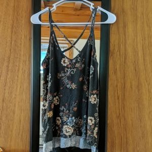 American Eagle floral, flowy tank top